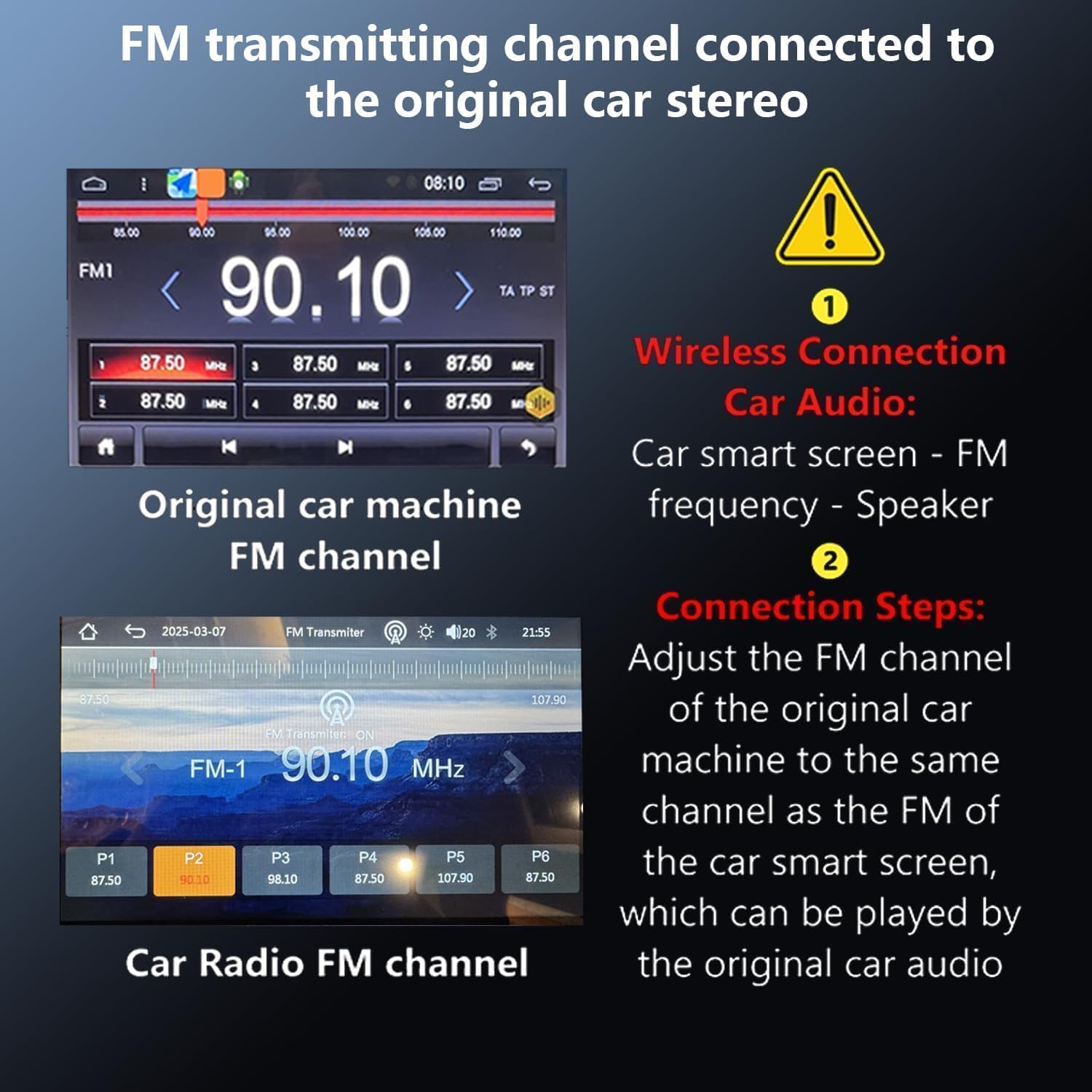 Qulokar 7 Inch Portable Touch Screen Car Stereo with Wireless Carplay & Android Auto,Mirror Link,Bluetooth,AUX,FM,Siri,Voice Control for All Vehicles Q7