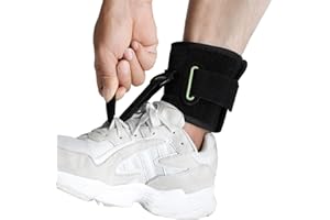 TENB Adjustable Drop Foot Brace Foot Up AFO Brace Unisex Fits for Right/Left Foot Orthosis Ankle Brace Support, Improve Walking Gait, Effective Relieve Pain for Achilles Tendon (Black)