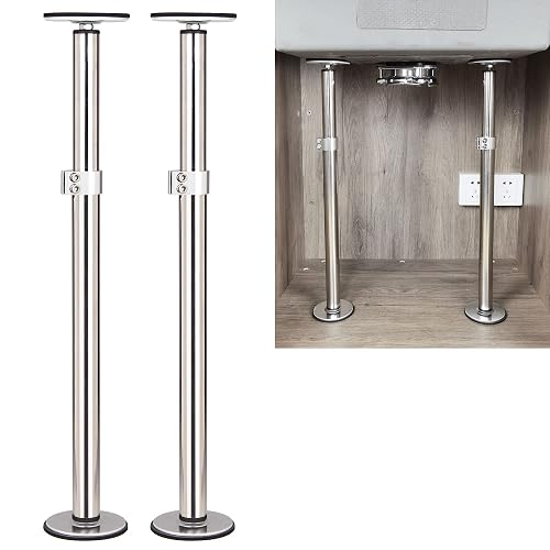 Sink Bracket Adjustable Furniture Leg Support Pole - Stainless Steel Telescopic For Kitchen Sink Bracket Adjustable Furniture Leg Support Pole - Stainless Steel Telescopic For Kitchen