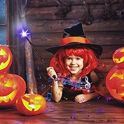 EZVYAO Light Up Magic Wand with Sound Wizard Witch