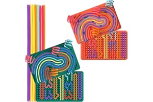 XESAKESI 2Packs Sensory Activity Board, Silicone Fidget Toy Sensory Fidget Toys for Kids, Silicone Fidget Toy Sensory Fidget Toys for Kids Stocking Stuffers for Adults