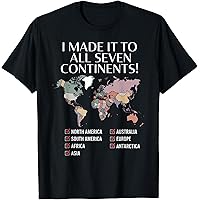 Amazon.com: I have made it to all seven Continents T-Shirt