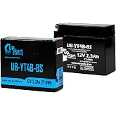 YT4B-BS 12V 2.3Ah Battery for Yamaha SR400 TTR50E &amp; | Compatible with Suzuki DR-Z70 YT4B BS GT4B-5 YT4B-5 PTX4B-BS GT4B5 GT4B 5 Rechargeable SLA AGM Motorcycle ATV Powersports
