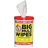 Mule Head Brand XL Heavy-Duty Cleaning Wipes – All-Purpose Wipes for Garage, Grease, Ink, Paint & More – Safe for Hands, Home Cleaning, Car Interiors, Indoor and Outdoor Surfaces