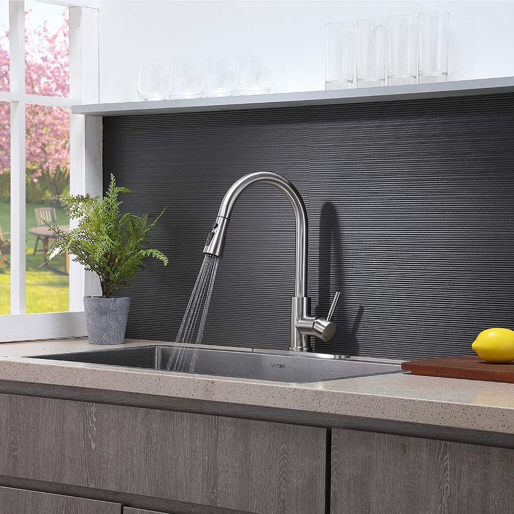GLANZHAUS Modern High Arc Single Lever Kitchen Taps - Image 3