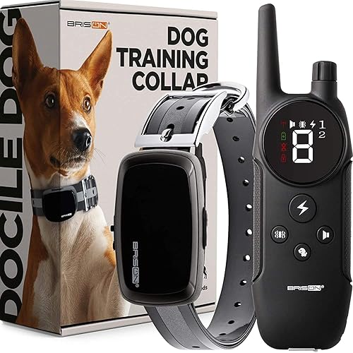 BRISONs Dog Training Collar Modes Rechargeable Waterproof