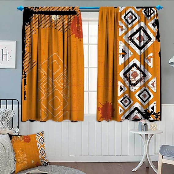 Amazon.com: fedcdse Tribal Thermal Insulating Blackout Curtain Ethnic