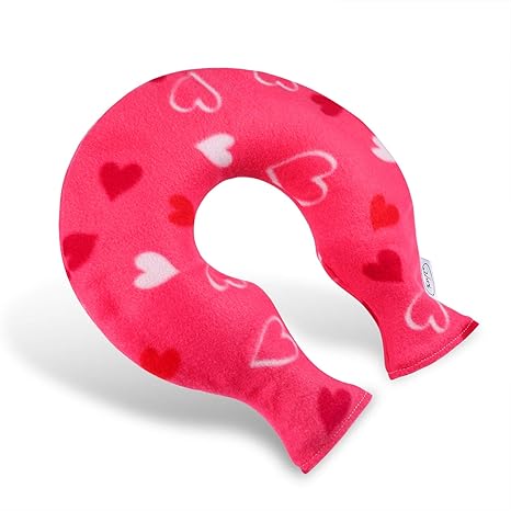 Nacken-Wärmflasche aus PVC mit weichem Fleecebezug und großer Öffnung, waschbar - lindert Nacken-, Rücken- und Schulterschmer