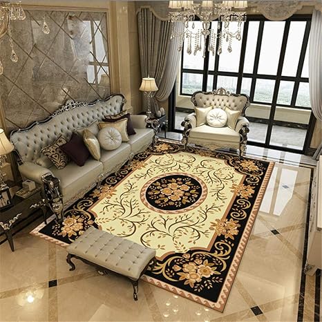 Amazon ラグ カーペット キッチンラグリビングルーム花古典的なカーペット大ランナーラグマットオリエンタルラグベッドルーム茶色のカーペット子供の部屋のラグホール Color B Size 160x230cm 5 24x7 54ft ラグ カーペット オンライン通販