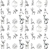Sailanzi 60pcs Alloy Ancient Silver Deer Series Pendant Jewelry Making DIY Keychain Earrings Pendant Various Design Charms for Jewelry Making Bracelets Necklace (M366)
