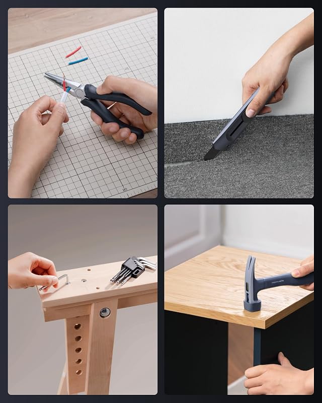 40 Pezzi Cassetta Attrezzi Completa, Set Cacciavite Elettrico