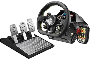 Turtle Beach VelocityOne Race Wheel & Pedal System Licensed for Xbox Series X|S, Xbox One, Windows 10 & 11 PCs – Force Feedba