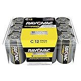 Rayovac C Batteries, Ultra Pro C Cell Batteries, 12