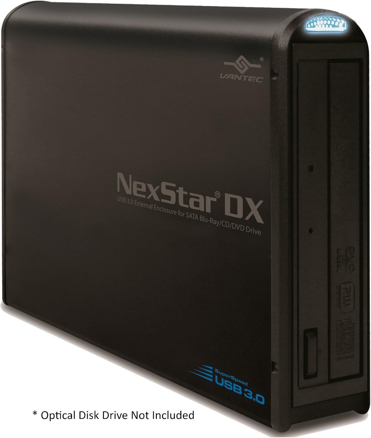 Vantec NST-536S3-BK NexStar DX USB 3.0 External Enclosure for SATA Blu-Ray/CD/DVD Drive All Black: Computers & Accessories