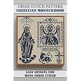 Cross stitch patterns Christian Monochrome: Easy Designs for Hand Cross Stitch