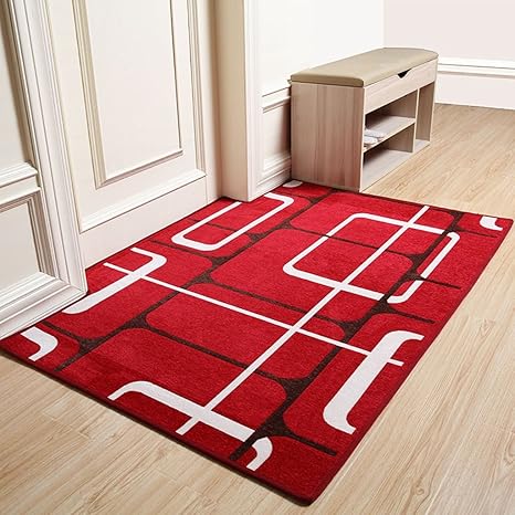 Amazon Com Zlsd Rug Rug Entry Mat Non Slip Wear Resistant Red