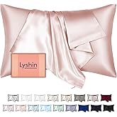 Mulberry Silk Pillow Cases Queen Size with Hidden Zipper, Ultra Smooth and Soft Breathable Cooling Silk Satin Pillowcase for 