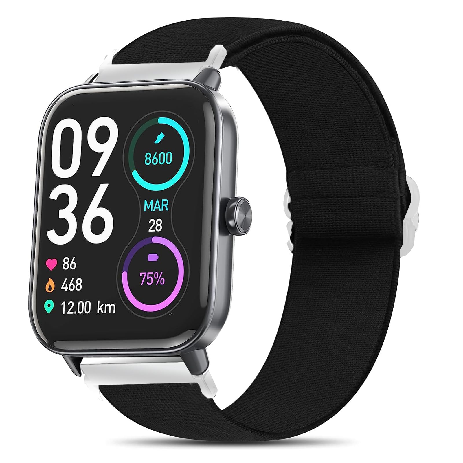 for IDW13,IDW16,IDW19 Bands, 22mm Stretch Elastics Nylon Adjustable Replacement Strap Accessories for Men & Women Compatible with TOOBUR,Gydom,IDW13 / Woneligo W3 / TOOBUR,Faweio IDW16 / TOOBUR IDW19