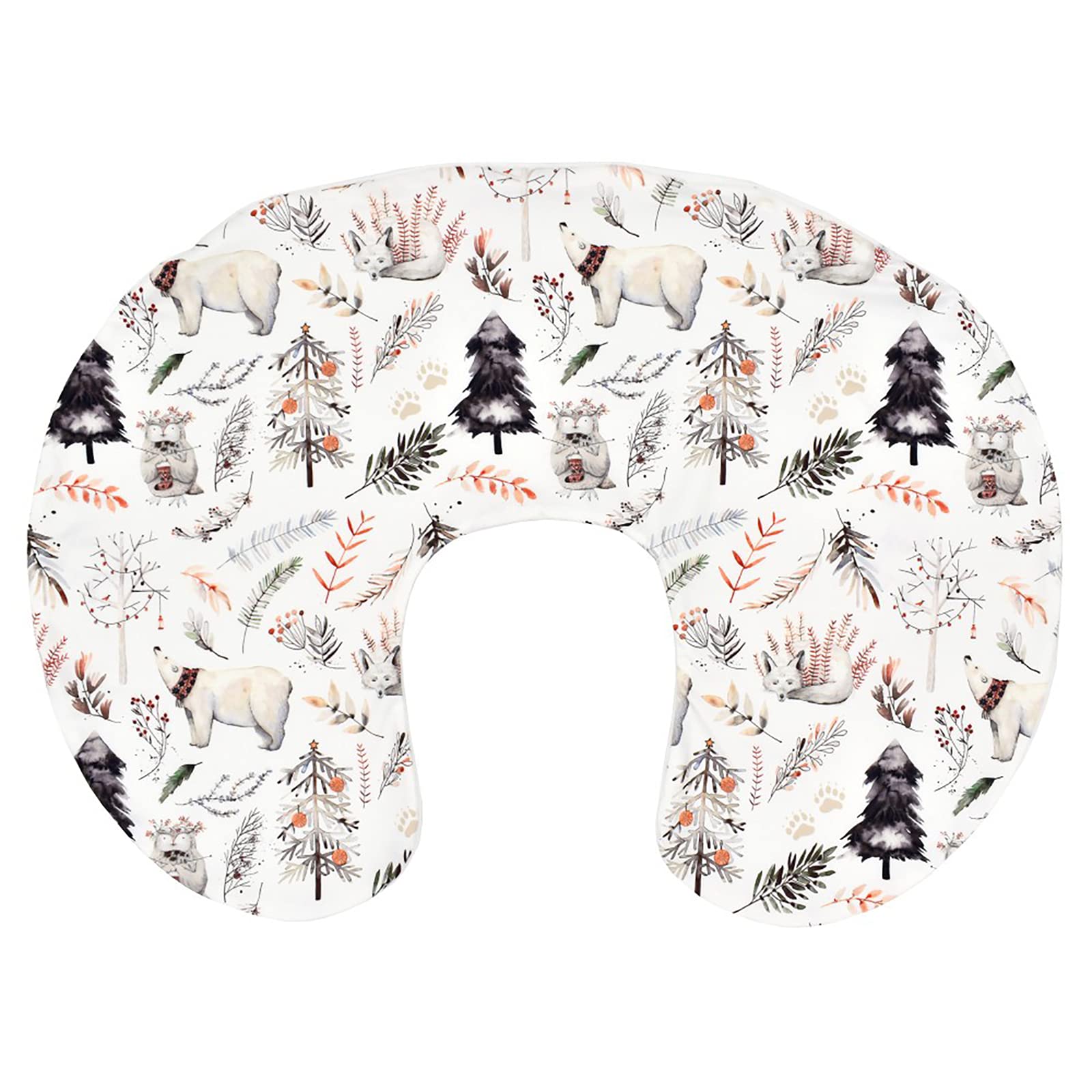 Ruiqas Baby U Shaped Nursing Pillow Cover Detachable Washable Nursing Pillow Slipcover for Breastfeeding Moms