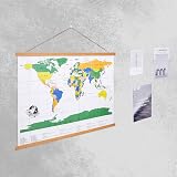 Benjia A4 Magnetic Poster Frame Teak Wood Hanger Kit 21cm view 8