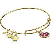 Alex and Ani Coquette Christian Cross Ring, Brass Shiny Gold