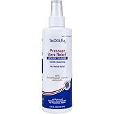 TriDerma Pressure Sore Relief Wound Cleanser, Gentle Cleansing for Bed Sores, Ulcers, Pressure Sores, Wounds and Hard-to-Heal Skin Sores with AP4 Aloe Vera and Niacinamide, Fragrance Free 8.2 oz Spray