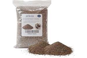 JFWOD 10QT Organic Vermiculite, Horticultural Vermiculite for Plants, Soil Additive for Potted Plants, Vermiculite Coarse Hydroponic for Succulent Orchid Gardening Reptiles