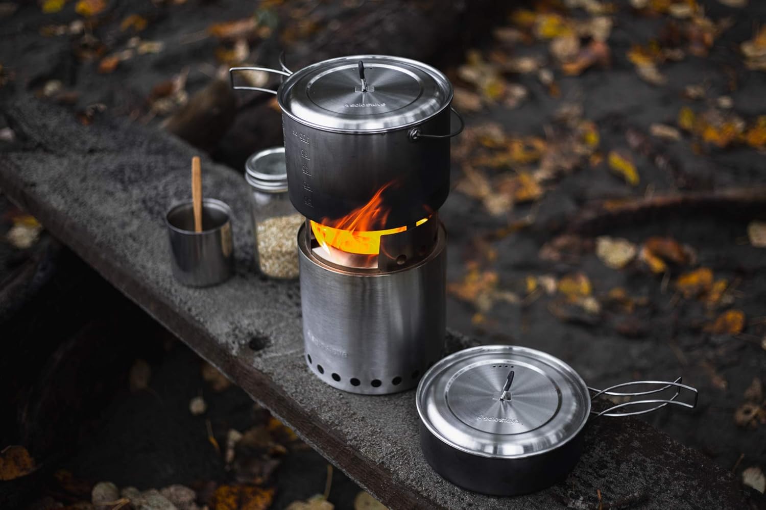 Survival POT3 Great for Backpacking Solo Stove 2 Pot Set Stainless