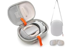 SODI Carrying Case for Apple Vision Pro and Accessories, VR Headset Case with Lens Cover, Multi-Layer Protection Shell, with 