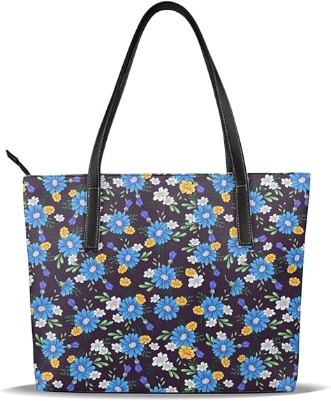 Amazon.com: Wild Flowers Fashion Leather Handbags Tote Bags Purses