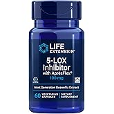 Life Extension 5-LOX Inhibitor with AprèsFlex®, 100 mg, standardized Boswellia serrata Extract, Promotes Joint, Cell & arterial Health, Gluten-Free, Non-GMO, Vegetarian, 60 Capsules