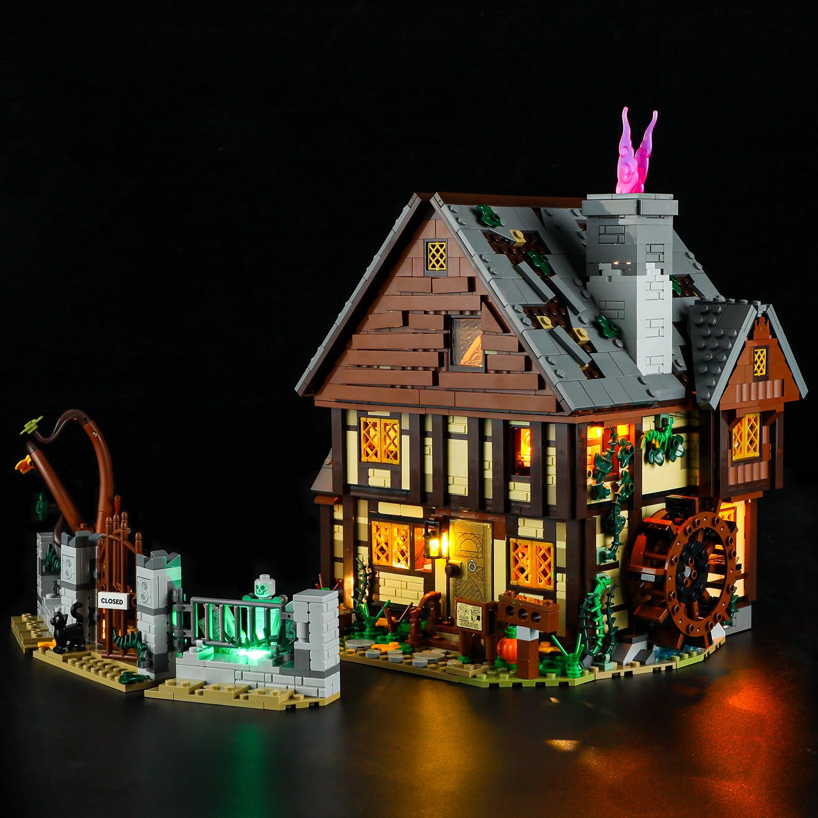GEAMENT LED Light Kit Compatible with LEGO Hocus Pocus The Sanderson Sisters' Cottage - Lighting set for Ideas 21341 (Building Set Not Included)