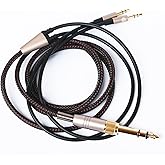 NEW NEOMUSICIA Replacement Cable Compatible with Hifiman HE4XX, HE-400i (The Latest Version with Both 3.5mm Plug) Headphones 3.5mm / 6.35mm to Dual 3.5mm Jack Male Cord 3meters/9.9ft