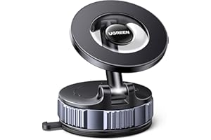 UGREEN Magnetic Phone Stand, Suction Mount for Car Dashboard- 360°Adjustable Magsafe Phone Holder for Car, Foldable Car Holde