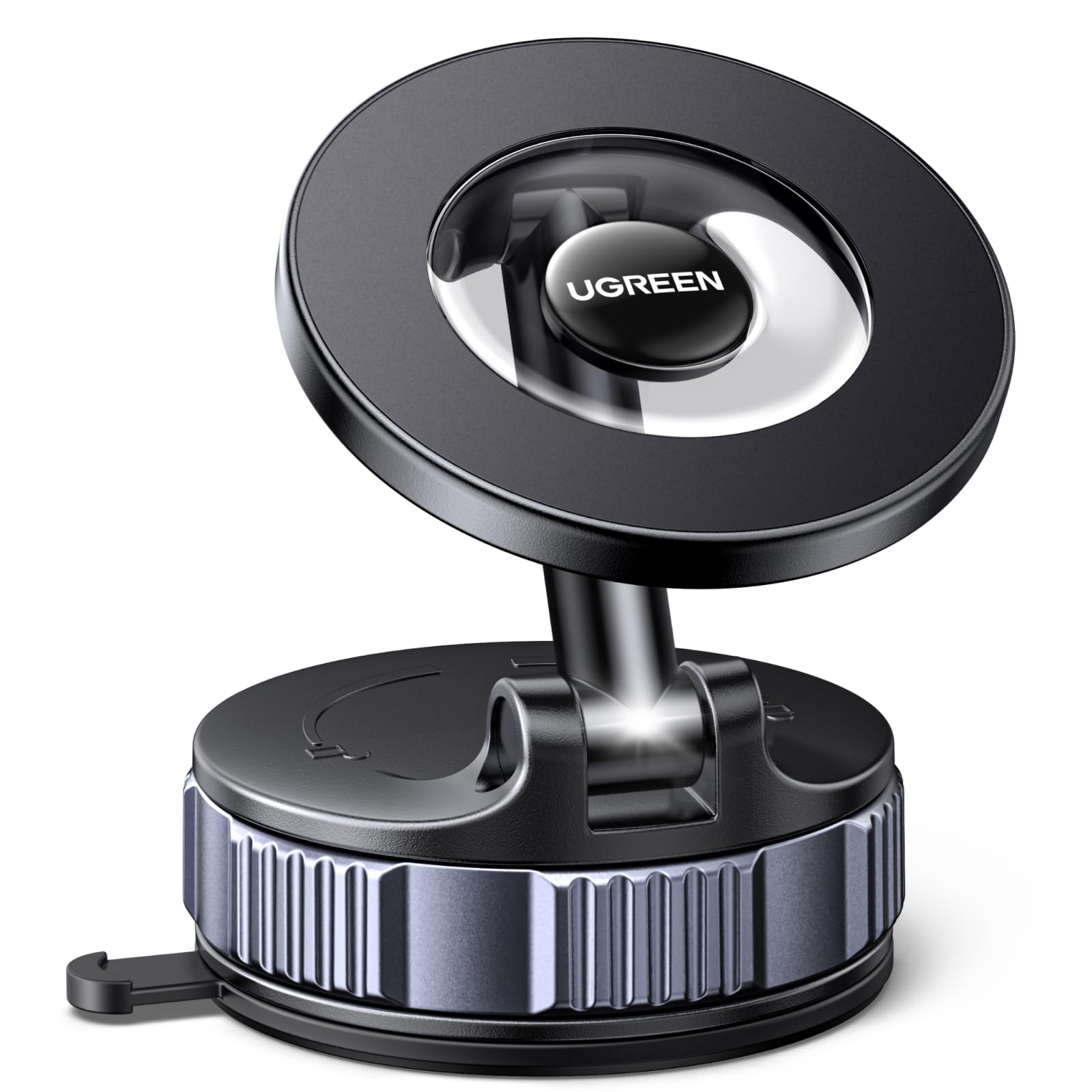 UGREEN Car Phone Mount for MagSafe [22xN52 & 80 LBS] 3600gf Magnetic Phone Holder Vacuum Suction with 360°Rotatable Dashboard Windshield Compatible with iPhone 17 16 15 14 13 12 Plus Pro Max Series