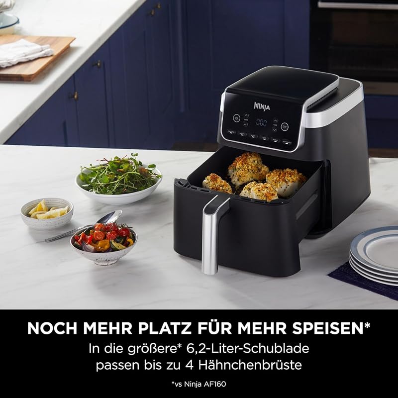 Heißluftfritteuse MAX PRO, 6,2 L, Antihaftbeschichtung, Grau