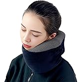 Neck Pillow For Airplane,Travel Neck Pillows for Long Flights,Sleeper Hold Pillow Travel,Airplane Eye Mask Head Holder