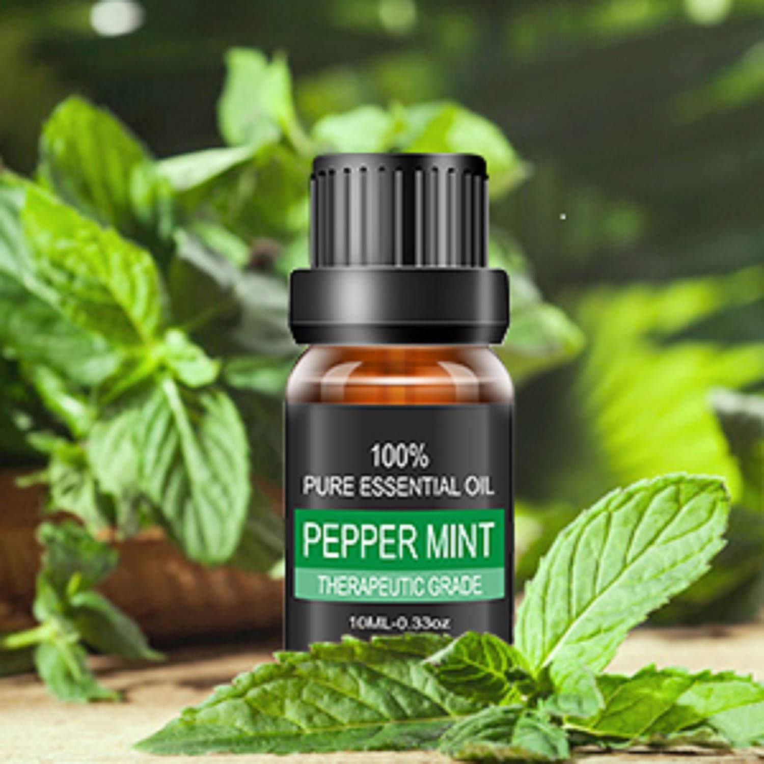 LATITOP Peppermint Essential Oil, 100% Pure & Natural Aromatherapy Essential Oils for Diffuser, Humidifier, Massage, Aromatherapy (10ml)