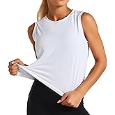 Dragon Fit Womens Ice Silk Workout Tank Tops Sleeveless Cropped Yoga Shirt for Running Gym Summer