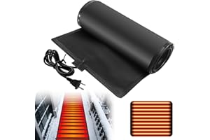 FullyWarms Heated Snow Melting Mats,Heater Ice Dam Prevention Heated Outdoor Mats Electric Snow Melting Mats for Winter Snow 