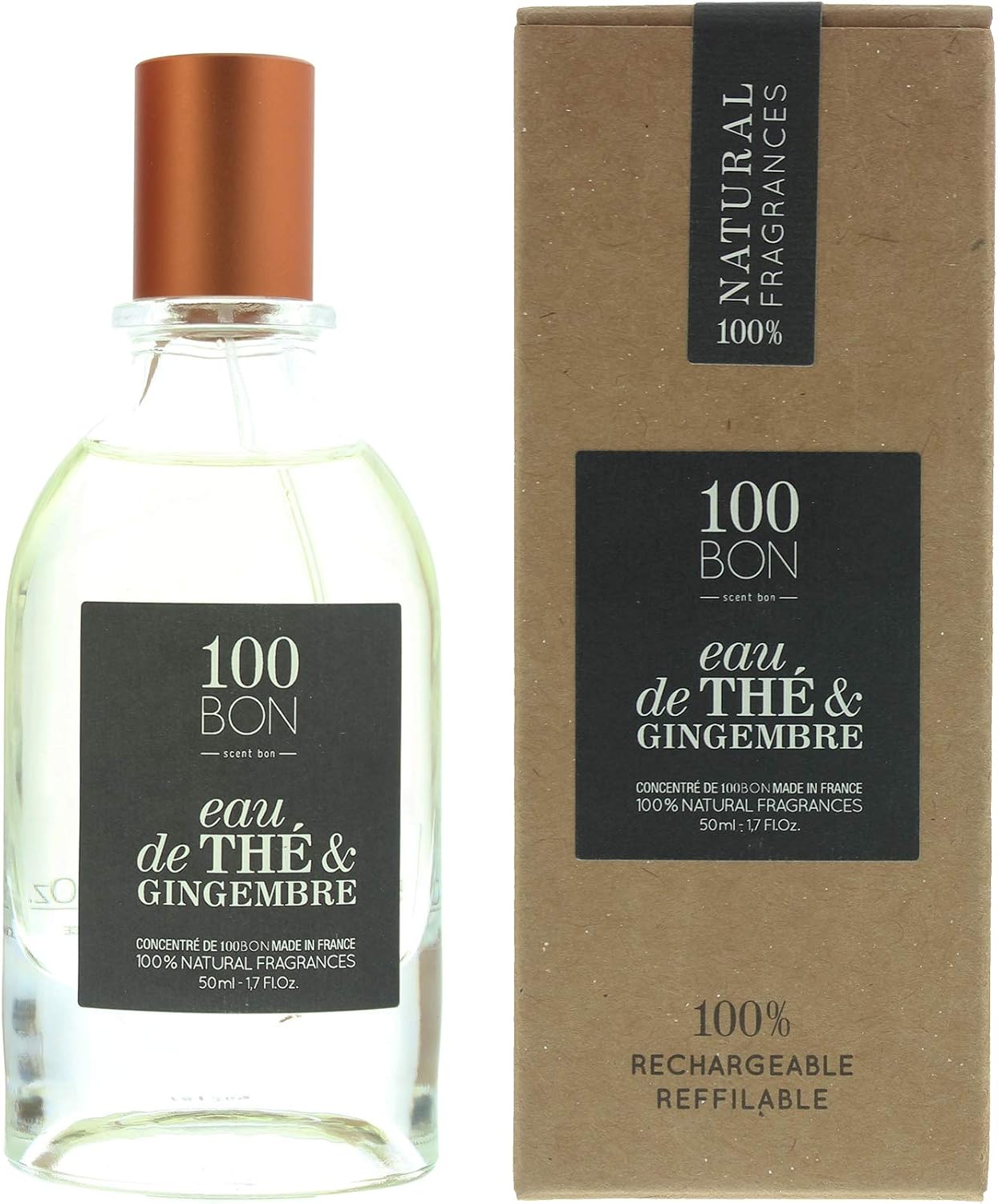 100 Bon Eau De The & Gingembre Concentre Eau de Parfum Spray, multicolor - Image 4