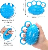 Fanwer Hand Exercise Ball Grip Strengthener Finger Therapy Ball Stress Relief view 6