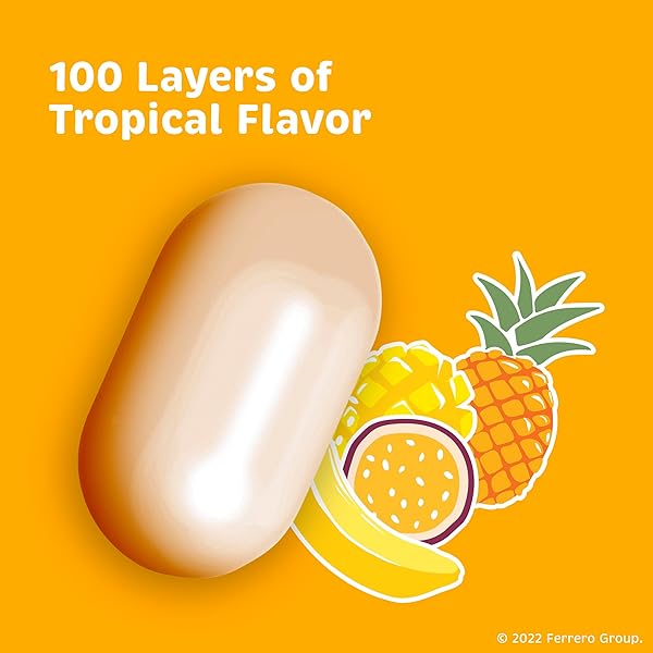 TIC TAC TROPICAL ADVENTURE FRUIT FLAVORED MINTS, 8 COUNT, ON-THE-GO REFRESHMENT, STOCKING STUFFERS, 3.4 OZ EACH