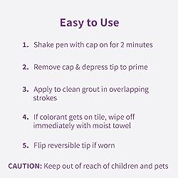 Rejuvenate Grout Renewer Pen, White Grout Paint
