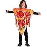 Spooktacular Creations Halloween Pizza Costume Kids, Slice Food Costume for Toddler Child Teens Halloween Food DressUp Party