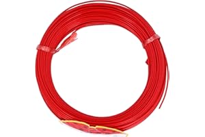 FAFEICY 0.75mm² Loop Detector Coil, Vehicle Loop Detector Coil Loop Wire Loop Cable Oxygen Copper Wire PTFE Shell Cable for Vehicle Loop Detector 50m 600V