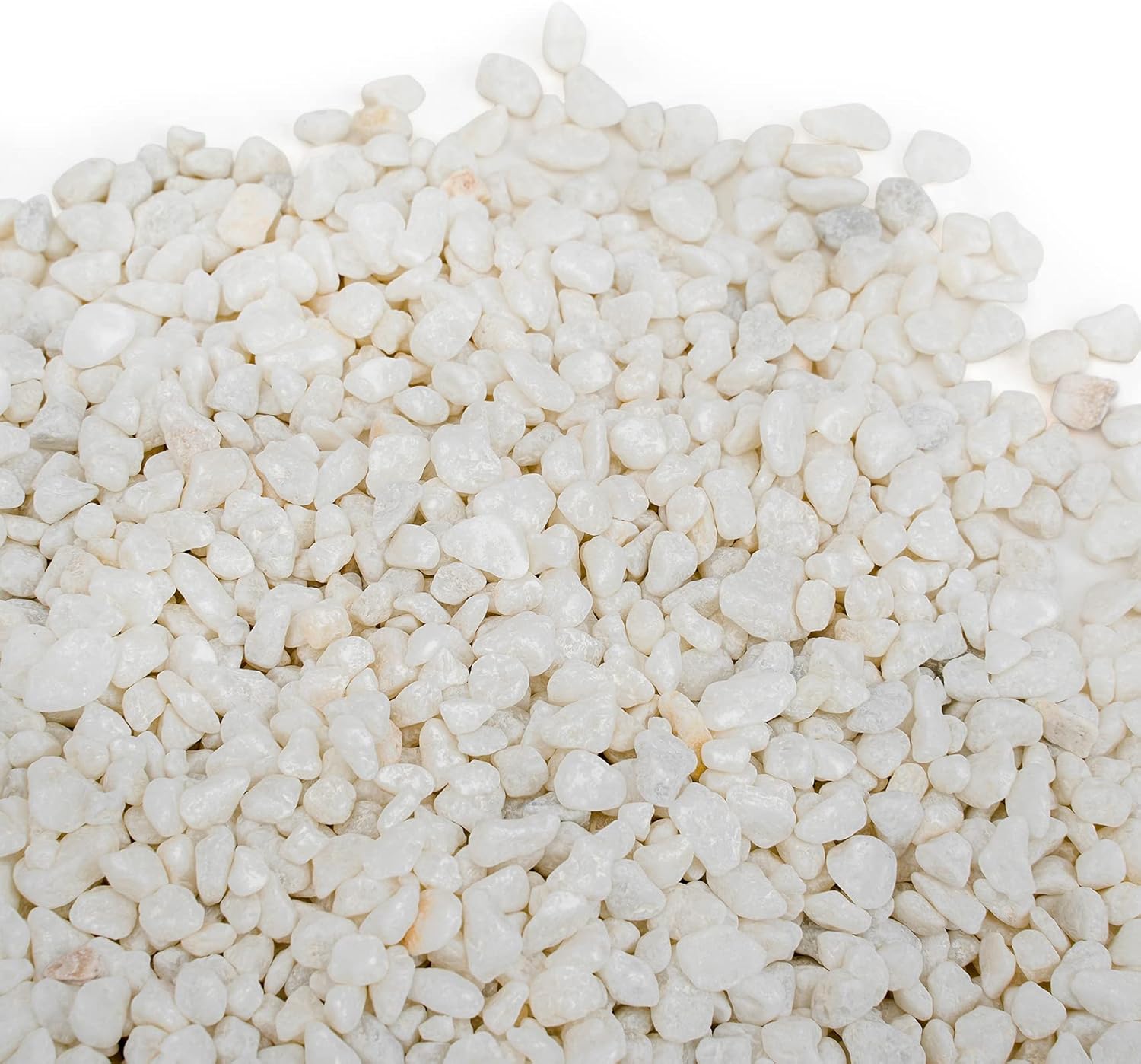 Hardscaping Materials - Mr. Fireglass Natural Decorative White Bean Pebbles, 1/5