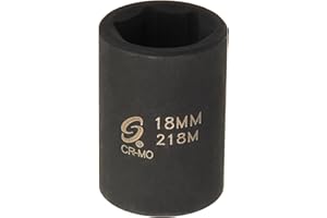 Sunex 218m 1/2-Inch Drive 18-mm Impact Socket