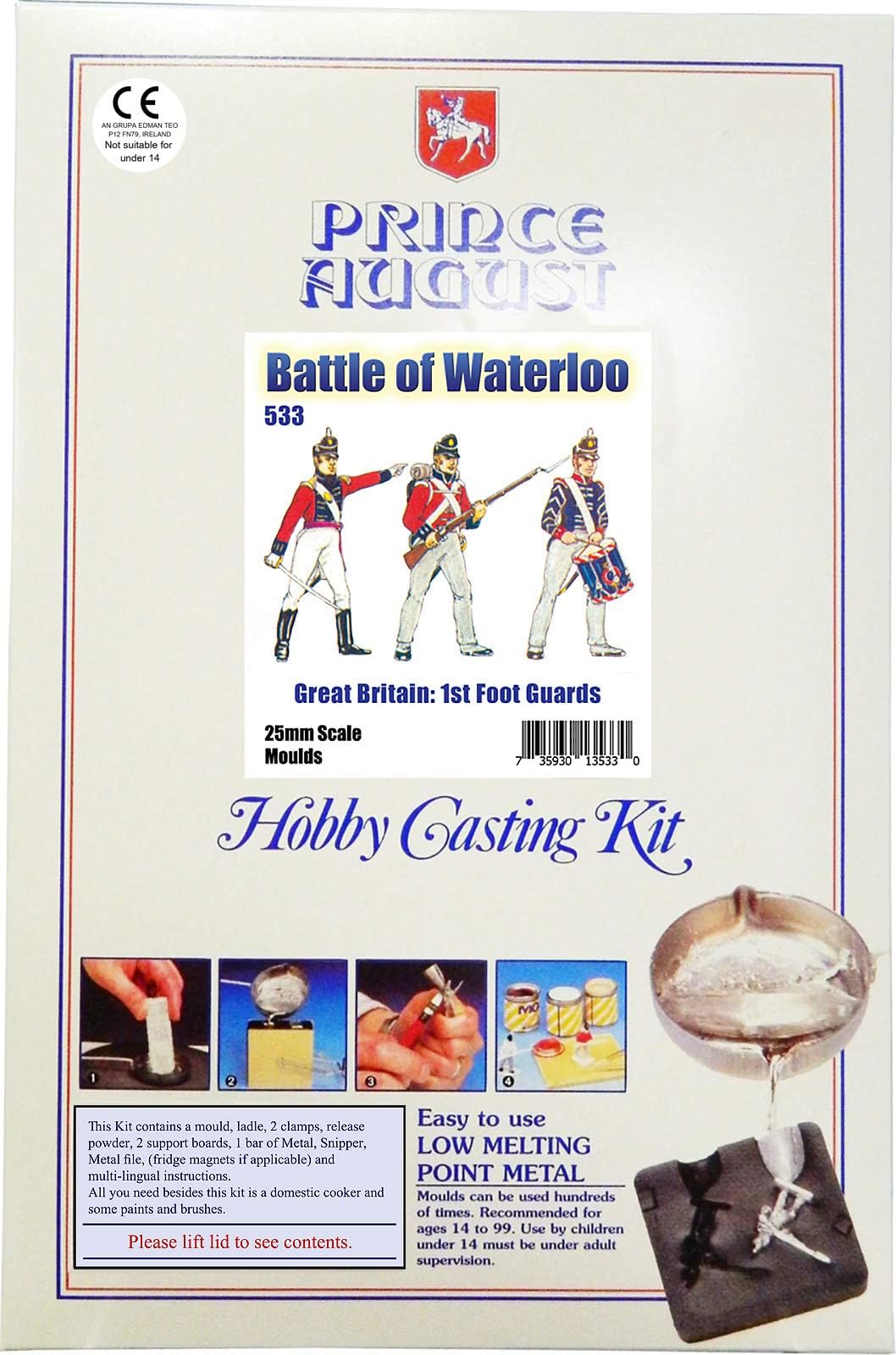 Prince August Hobby Casting Starter Kit - British Foot Guards Battle of Waterloo