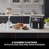 Ninja Foodi Dual Zone Digital Air Fryer 7.6L 2 Drawers 6-in-1 AF300UK view 4